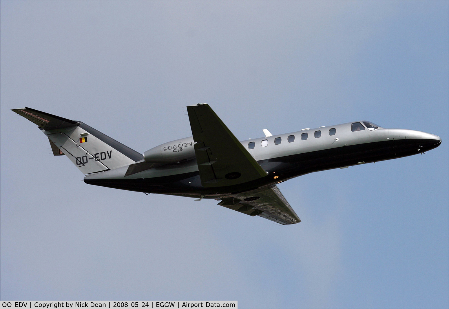 OO-EDV, 2007 Cessna 525B CitationJet CJ3 C/N 525B-0200, EGGW