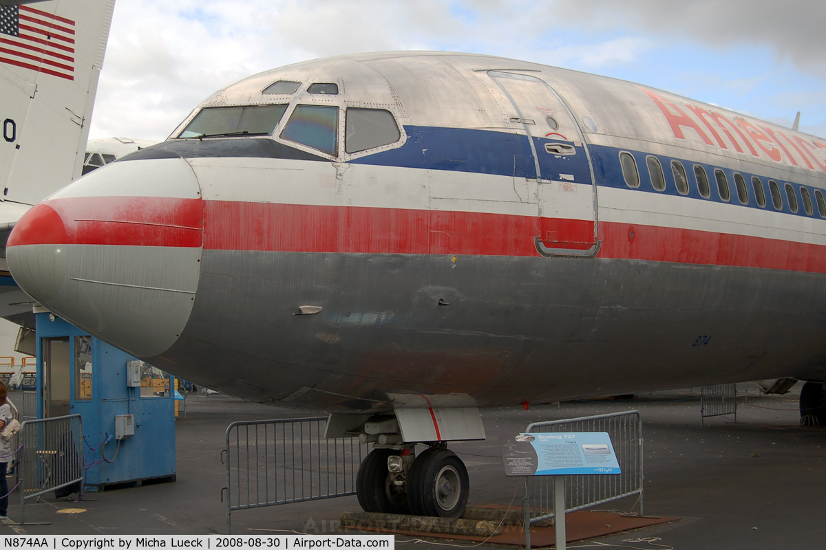 N874AA, 1978 Boeing 727-223 C/N 21386, At the Museum of Flight