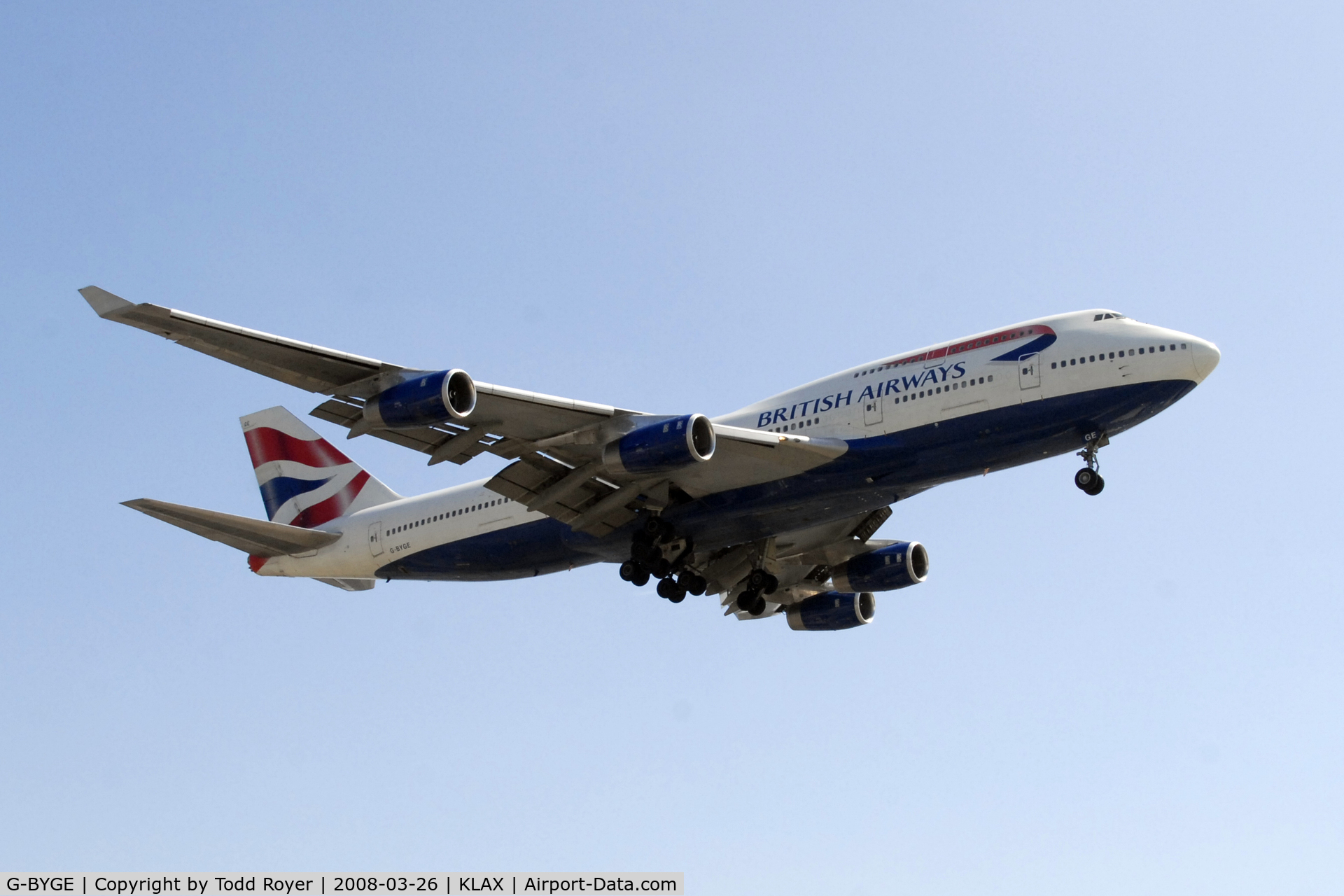 G-BYGE, 1999 Boeing 747-436 C/N 28858, British Airways 747