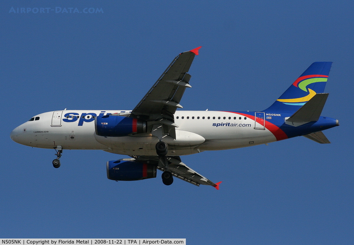 N505NK, 2005 Airbus A319-132 C/N 2485, Spirit A319