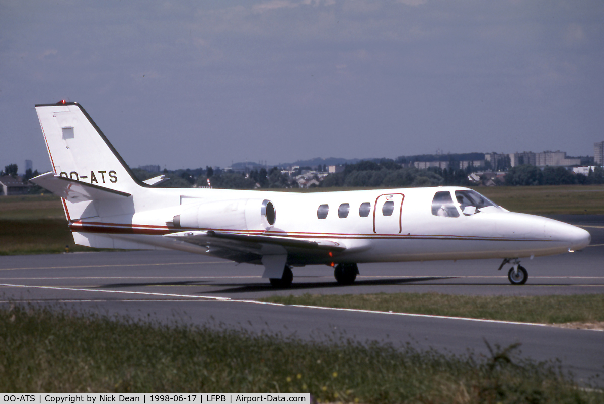 OO-ATS, 1972 Cessna 500 Citation I C/N 500-0044, LFPB (Currently registered ZS-DSA)
