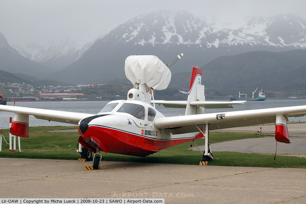 LV-OAW, 1979 Lake LA-4-200 Buccaneer C/N 980, At Ushuaia-Comandante Berisso Airport, TF