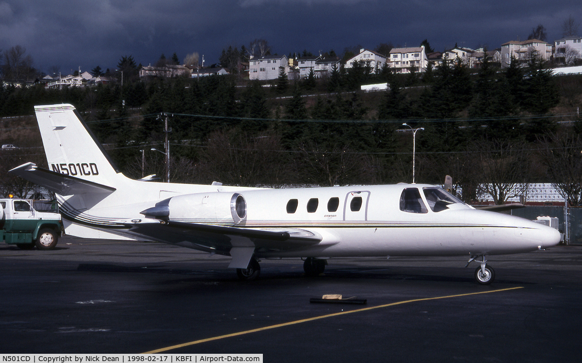 N501CD, 1978 Cessna 501 Citation I/SP C/N 501-0066, KBFI