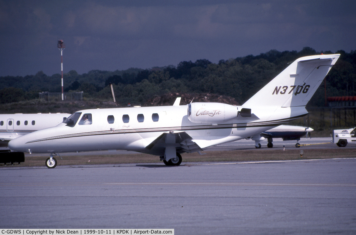 C-GDWS, 1995 Cessna 525 CitationJet C/N 525-0109, KPDK (Seen here as N37DG and currently registered C-GDWS as posted)