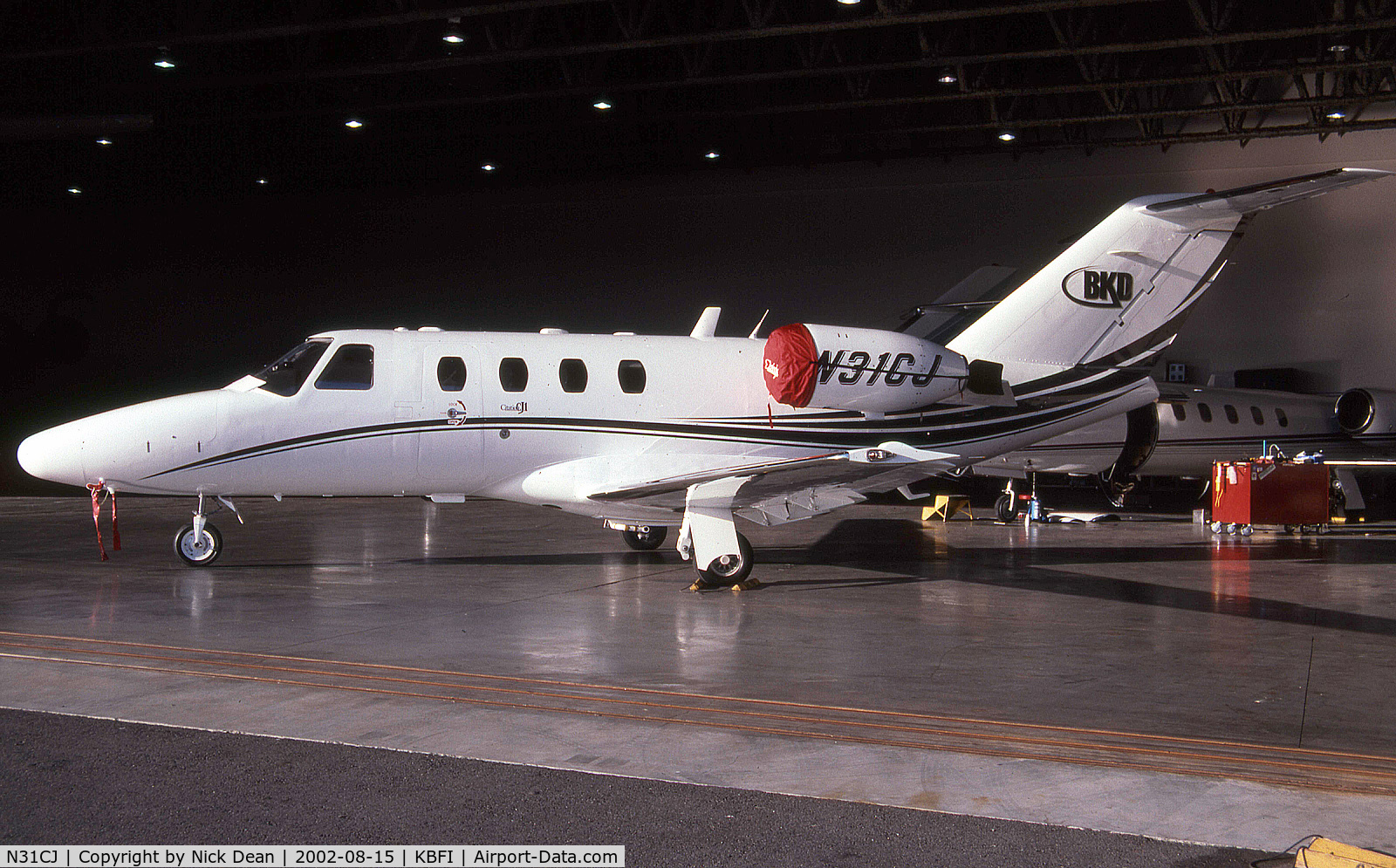 N31CJ, 2001 Cessna 525 CitationJet CJ1 C/N 525-0474, KBFI