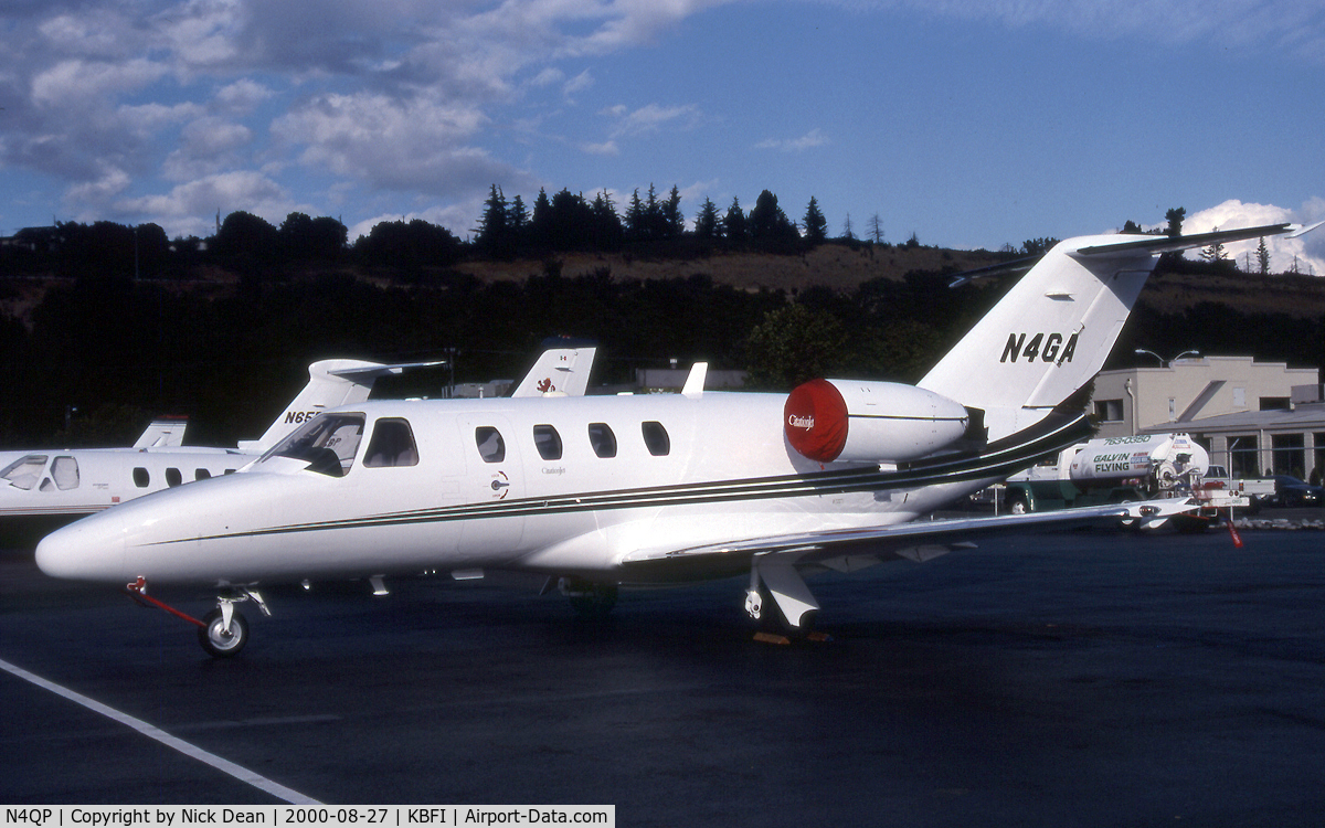 N4QP, 1998 Cessna 525 CitationJet CJ1 C/N 525-0272, KBFI (Seen here as N4GA this frame is now registered N4QP as posted)