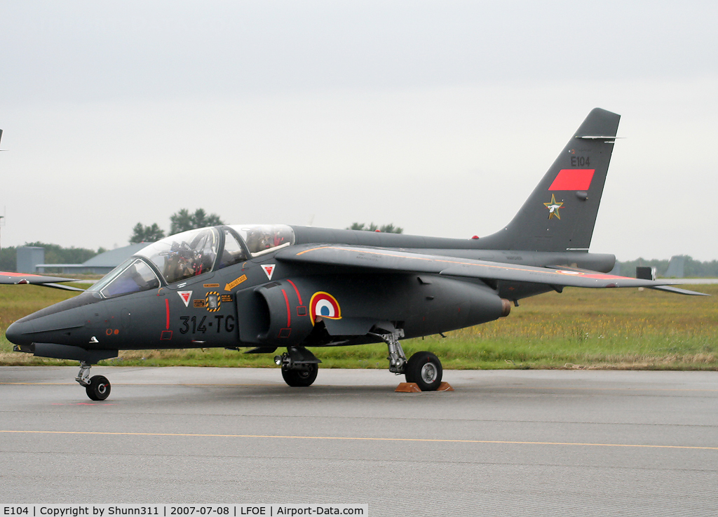 E104, Dassault-Dornier Alpha Jet E C/N E104, S/n E104 - Used as spare during LFOE Airshow 2007