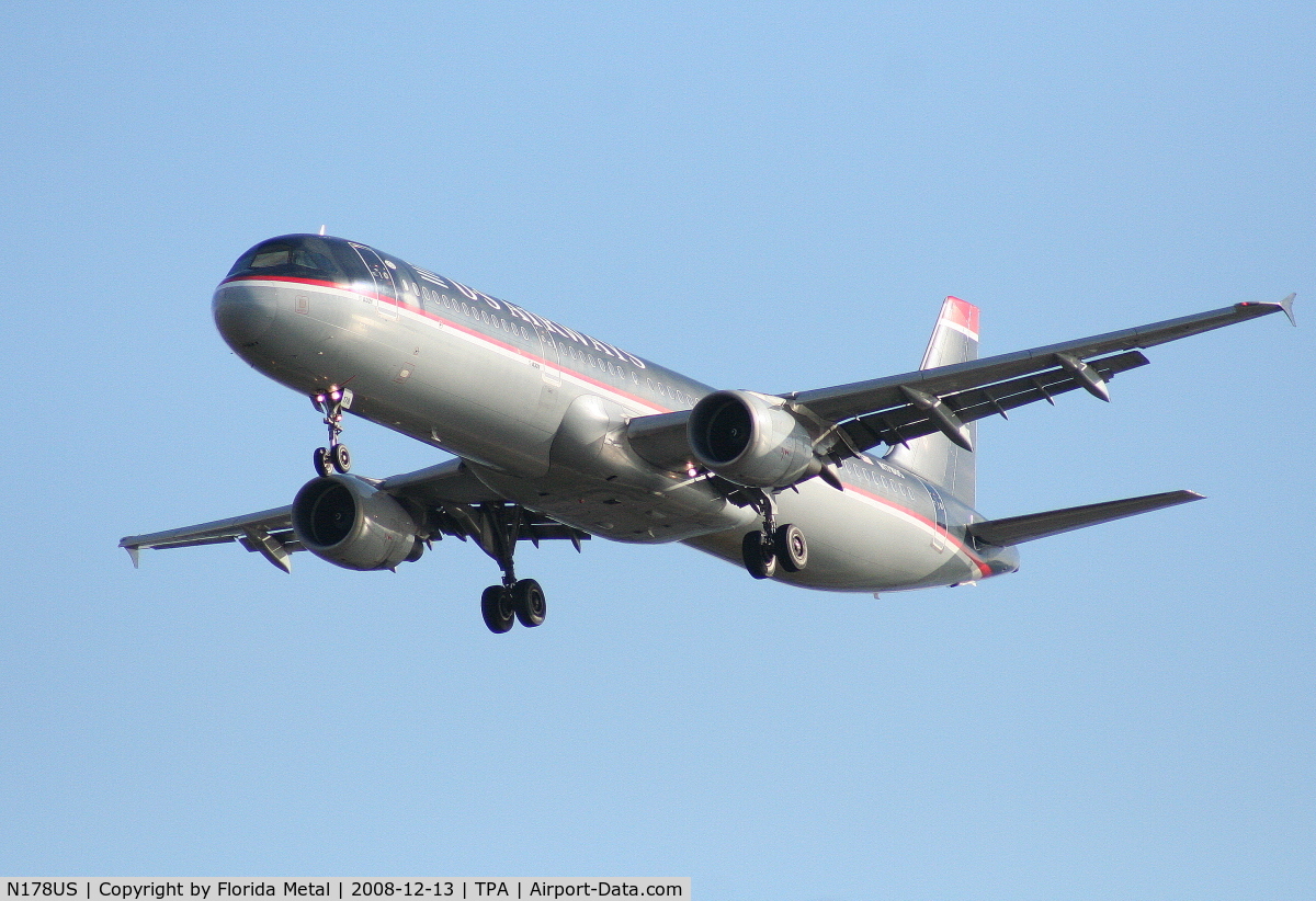 N178US, 2001 Airbus A321-211 C/N 1519, US Airways A321