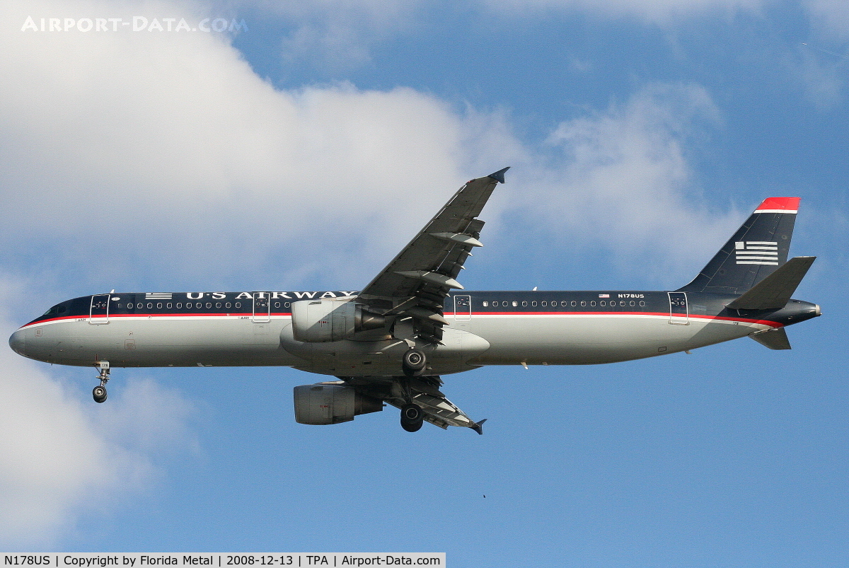 N178US, 2001 Airbus A321-211 C/N 1519, US Airways A321