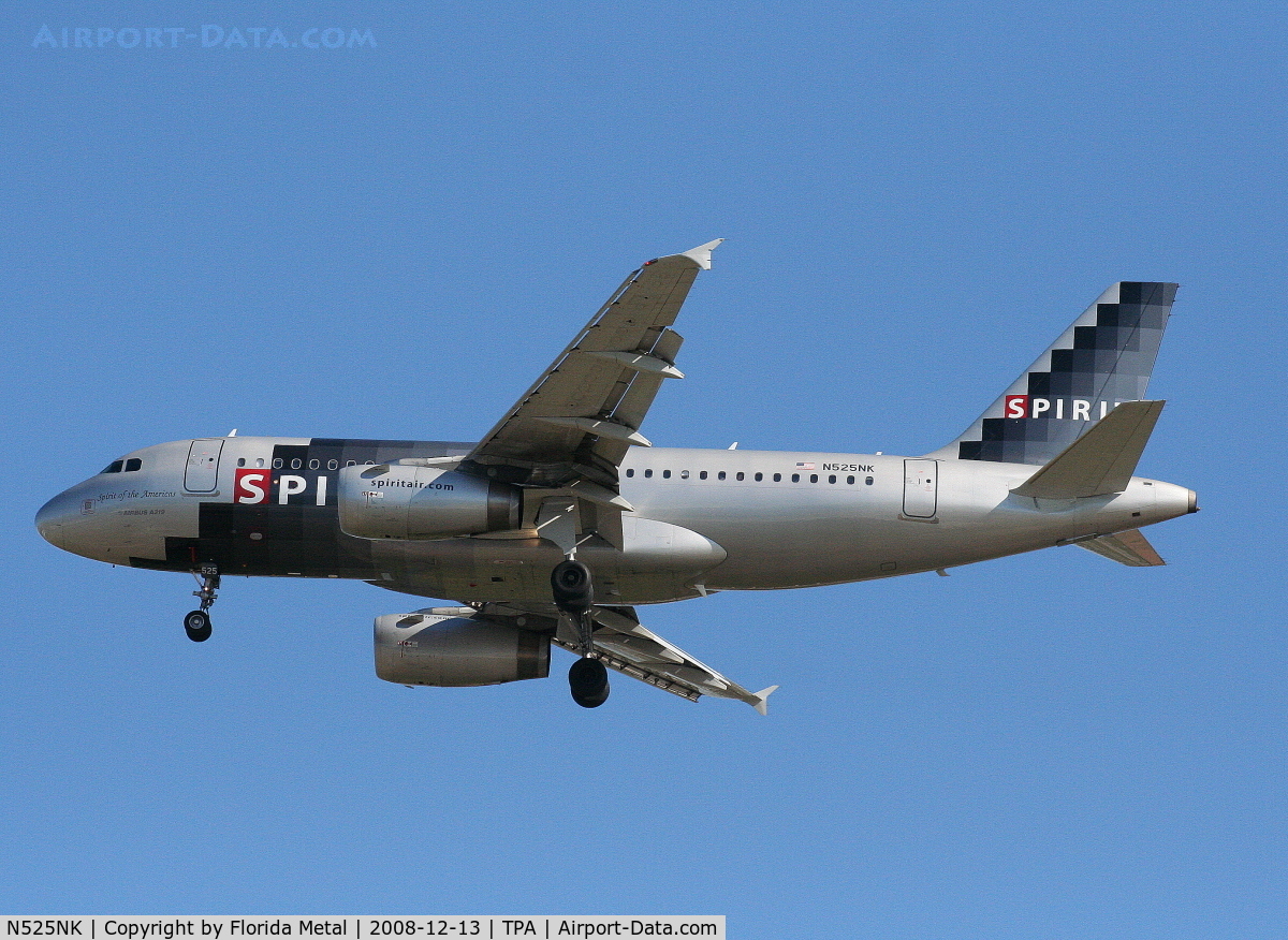 N525NK, 2006 Airbus A319-132 C/N 2942, Spirit A319