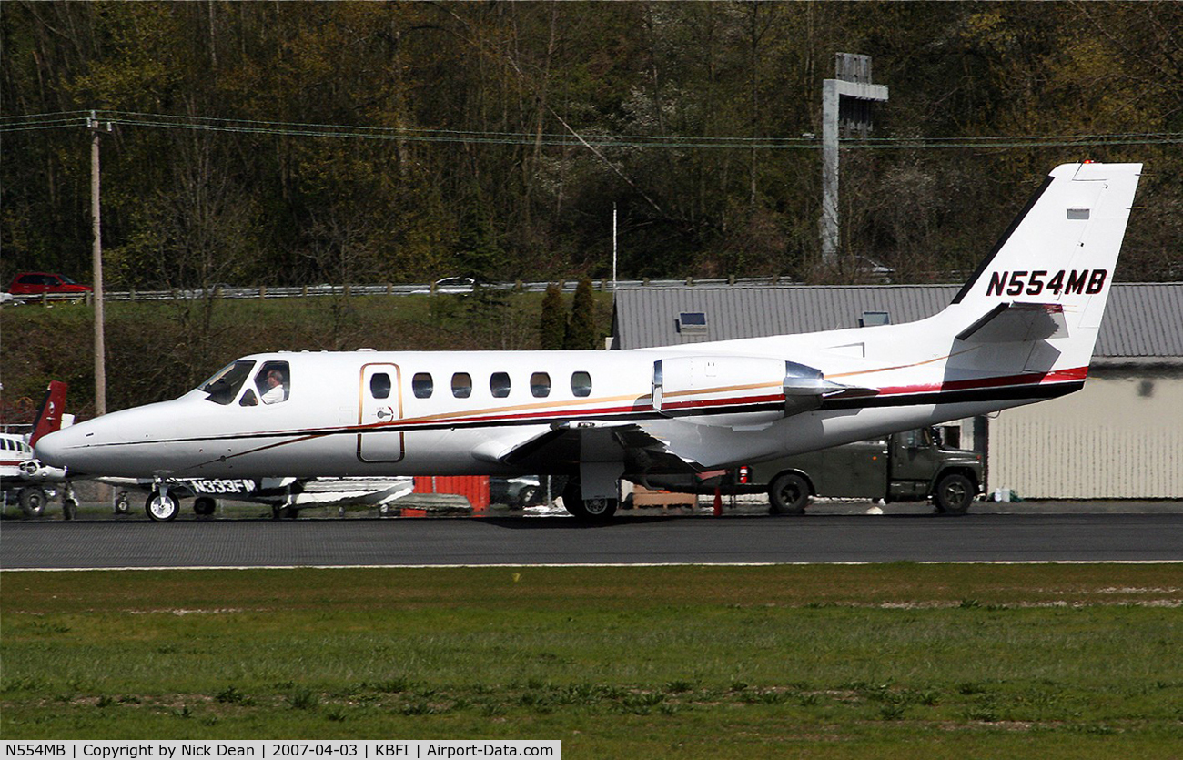 N554MB, Cessna 550 C/N 5500040, KBFI