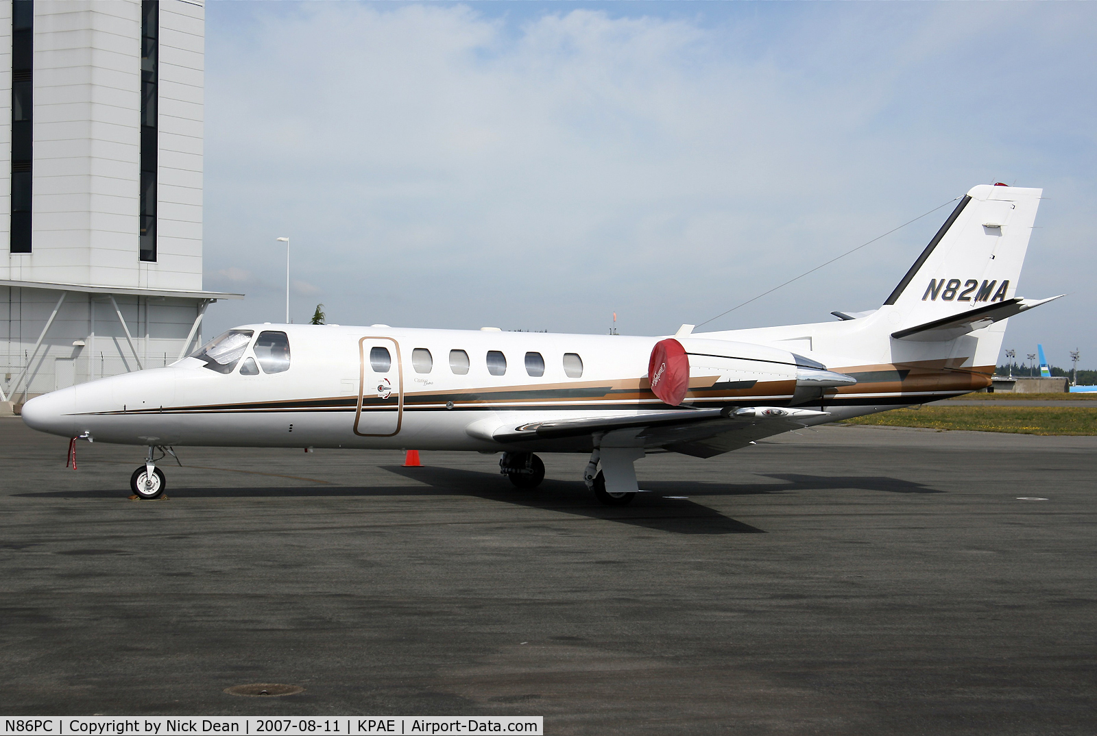 N86PC, 1999 Cessna 550 Citation Bravo C/N 550-0891, KPAE (Seen here as N82MA this aircraft is now registered N86PC as posted)