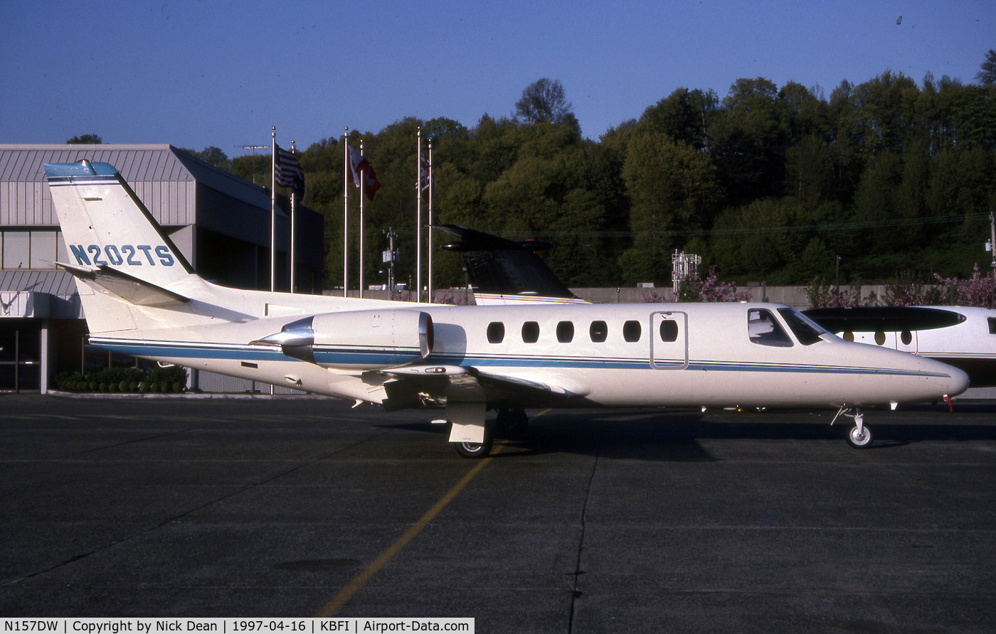 N157DW, 1981 Cessna 550 Citation II C/N 550-0253, KBFI (Seen here as N202TS this airframe is currently registered N157DW as posted)