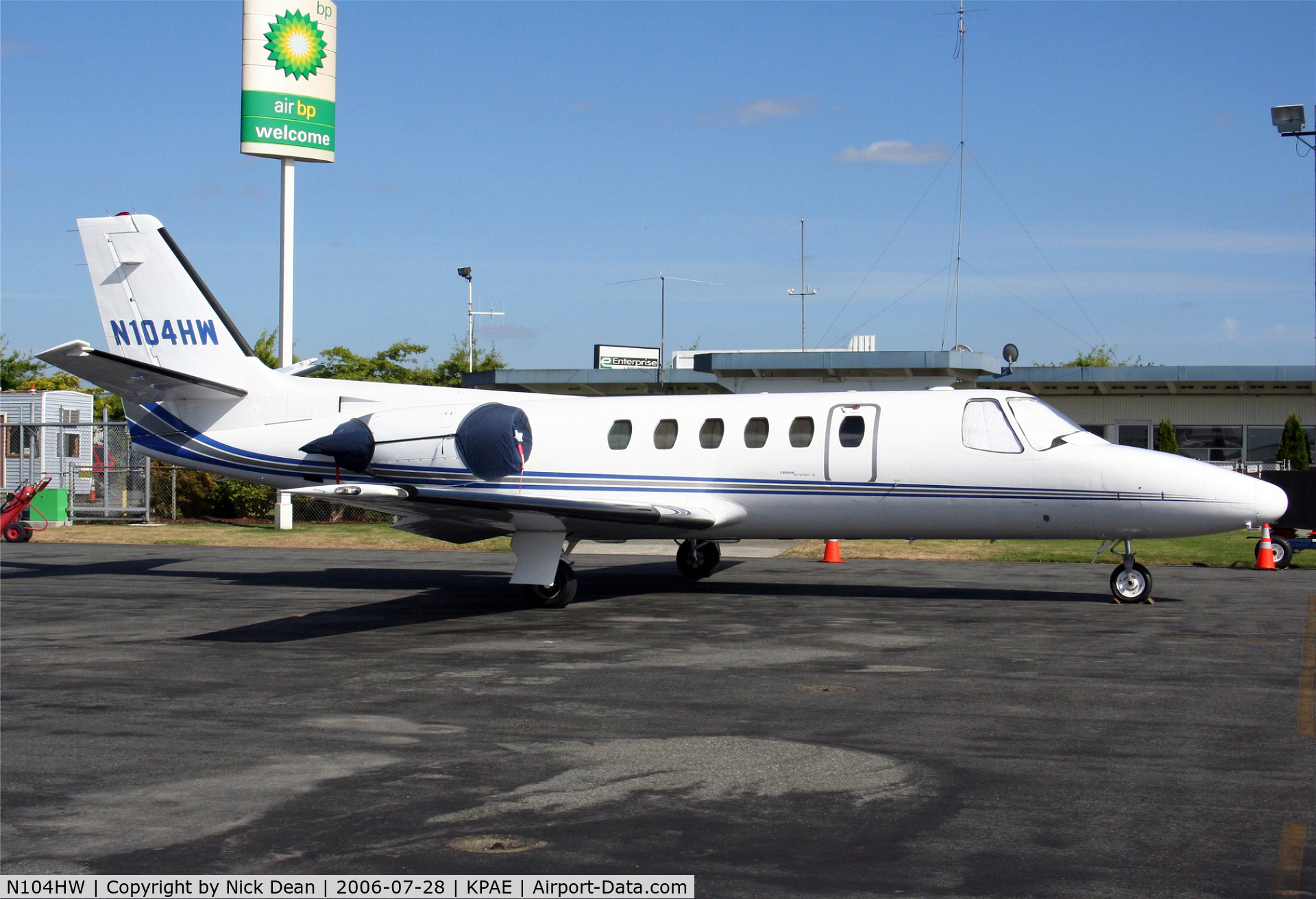 N104HW, 1987 Cessna 550 C/N 550-0555, KPAE (Also applicable to this airframe is C/N 551-0555)