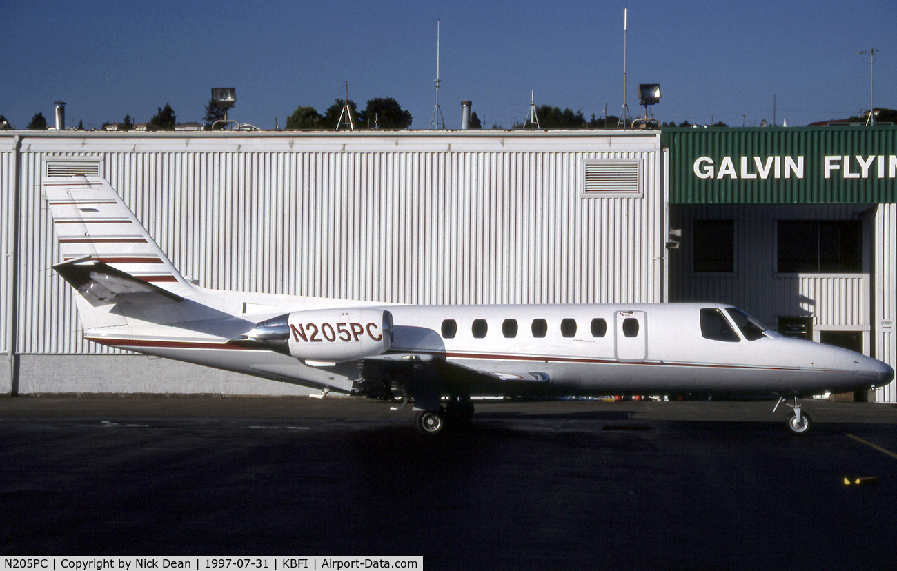 N205PC, 1989 Cessna 560 Citation V C/N 560-0010, KBFI