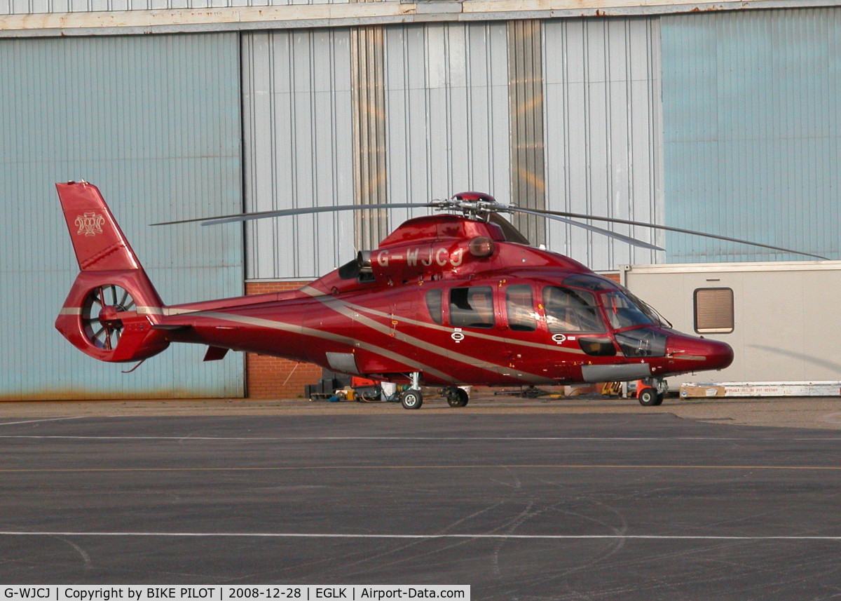 G-WJCJ, 2006 Eurocopter EC-155B-1 C/N 6748, SITTING IN THE SUN OUTSIDE THE PREMIAR HANGER