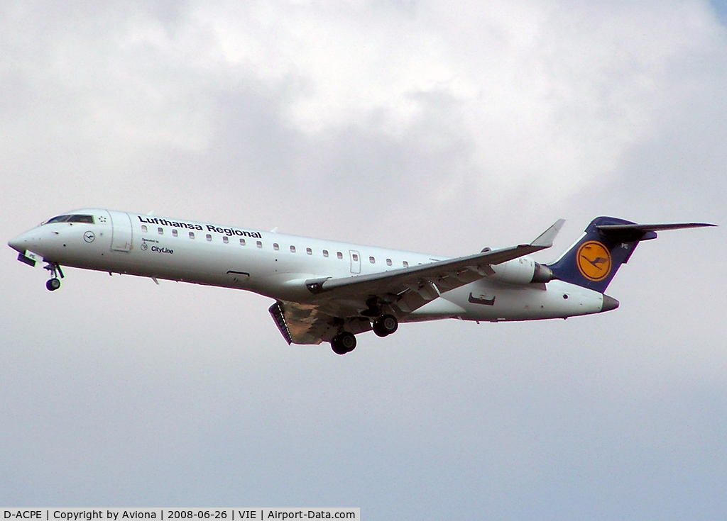 D-ACPE, 2001 Bombardier CRJ-701ER (CL-600-2C10) Regional Jet C/N 10027, Lufthansa Regional (CityLine) Canadair Regional Jet CRJ701ER