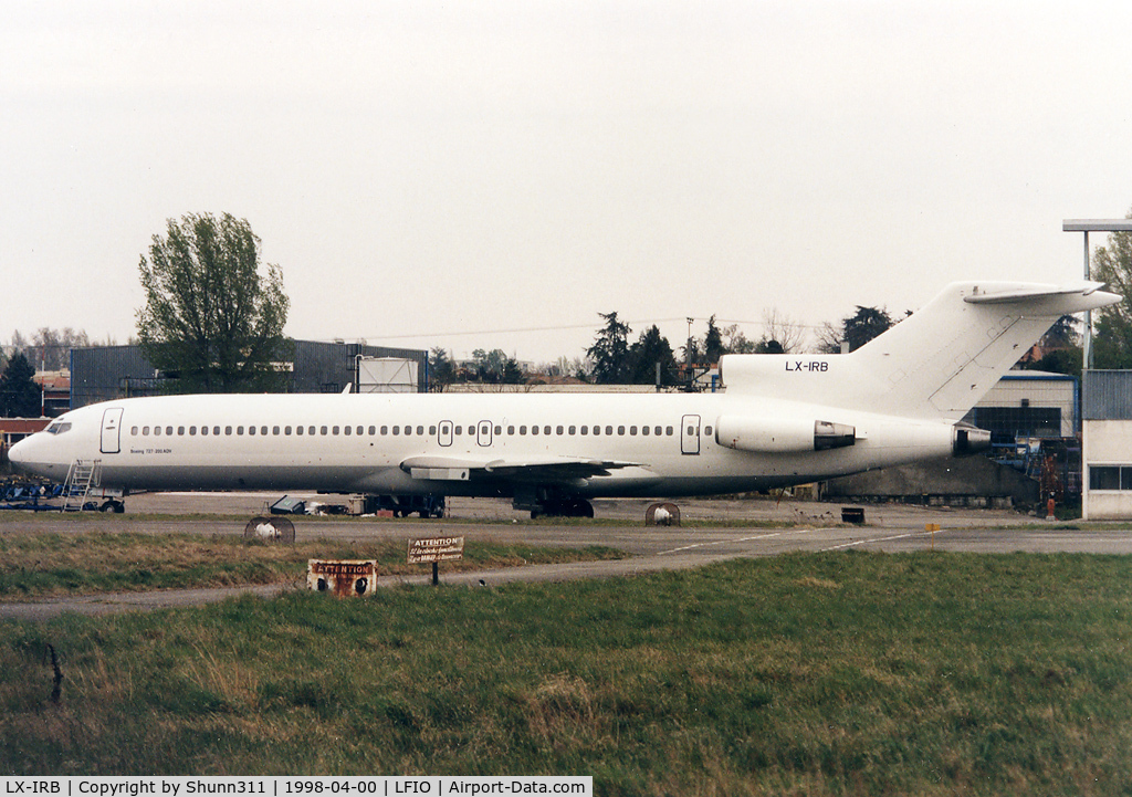 LX-IRB, 1980 Boeing 727-228 C/N 22082, On maintenance at Air France facility...