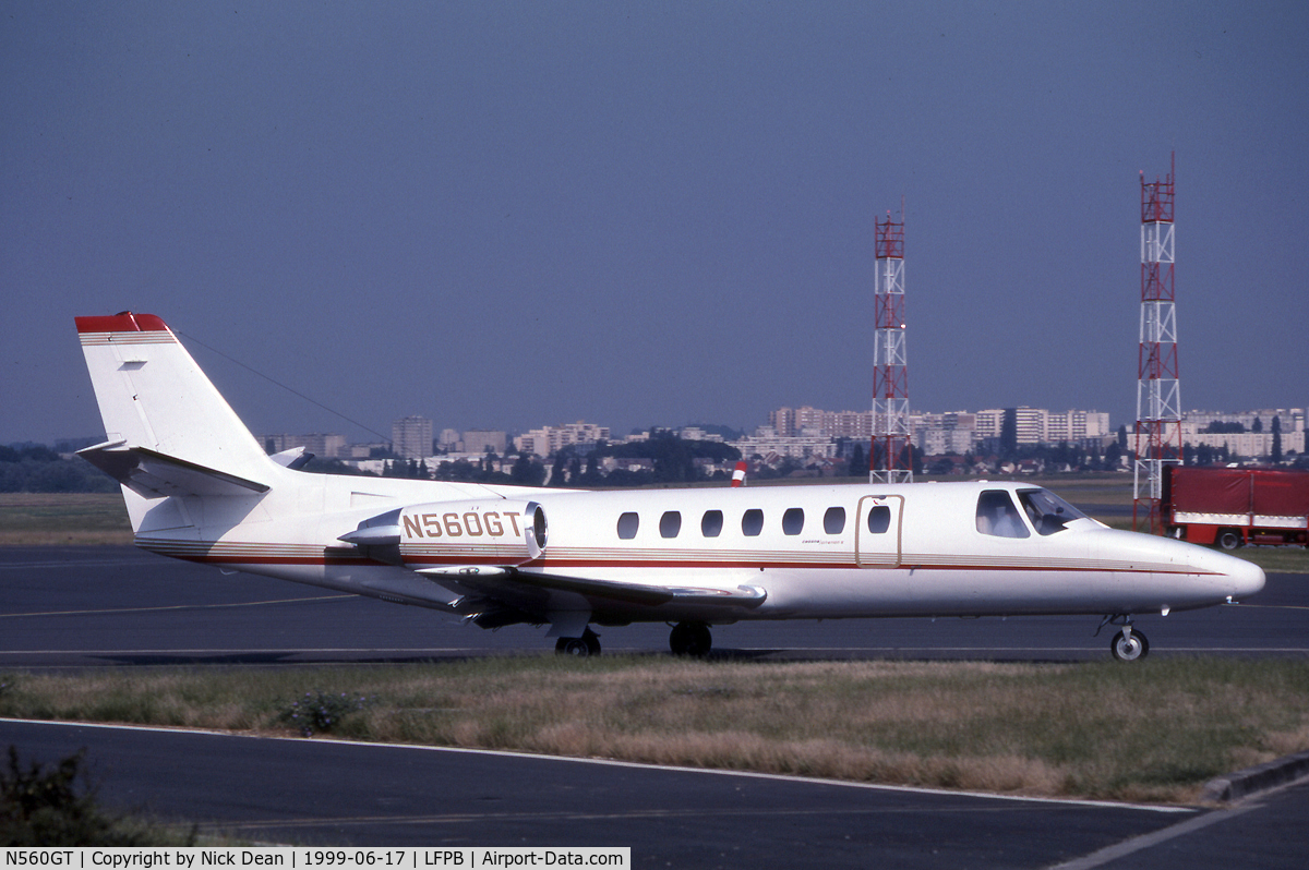 N560GT, 1992 Cessna 560 Citation V C/N 560-0142, LFPB L'Aeroport du Bourget