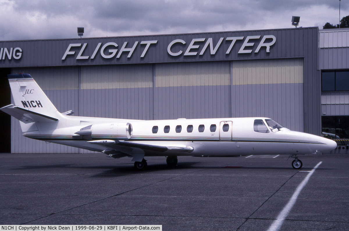 N1CH, 1994 Cessna 560 Citation Ultra C/N 560-0283, KBFI (Seen here as N1CH this aircraft is currently registered N568JC as posted)