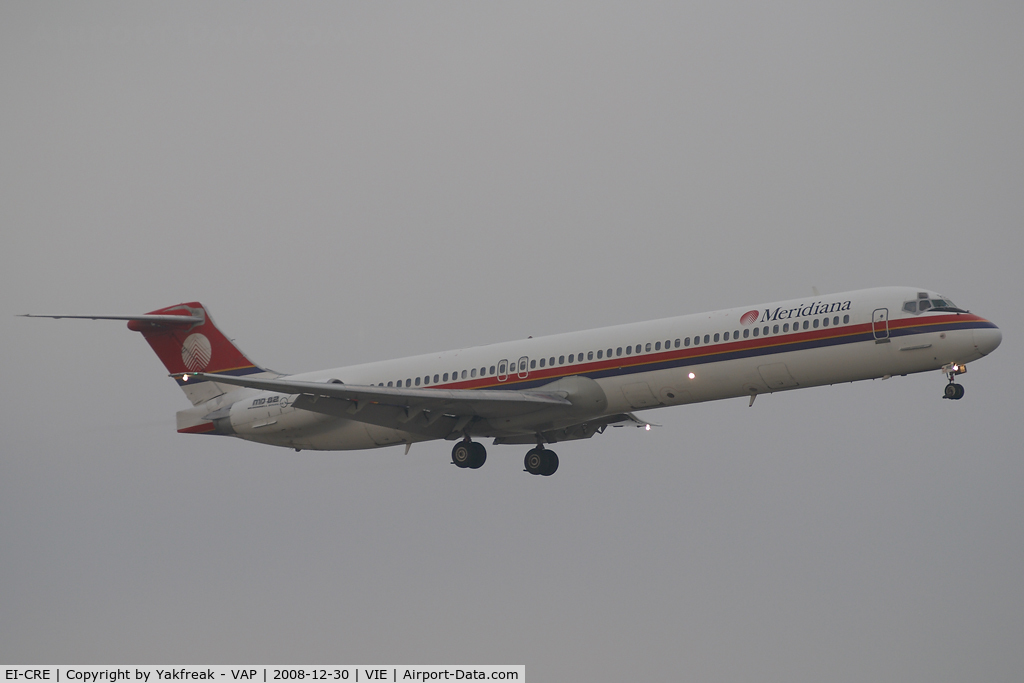 EI-CRE, 1989 McDonnell Douglas MD-83 (DC-9-83) C/N 49854, Meridiana MD80
