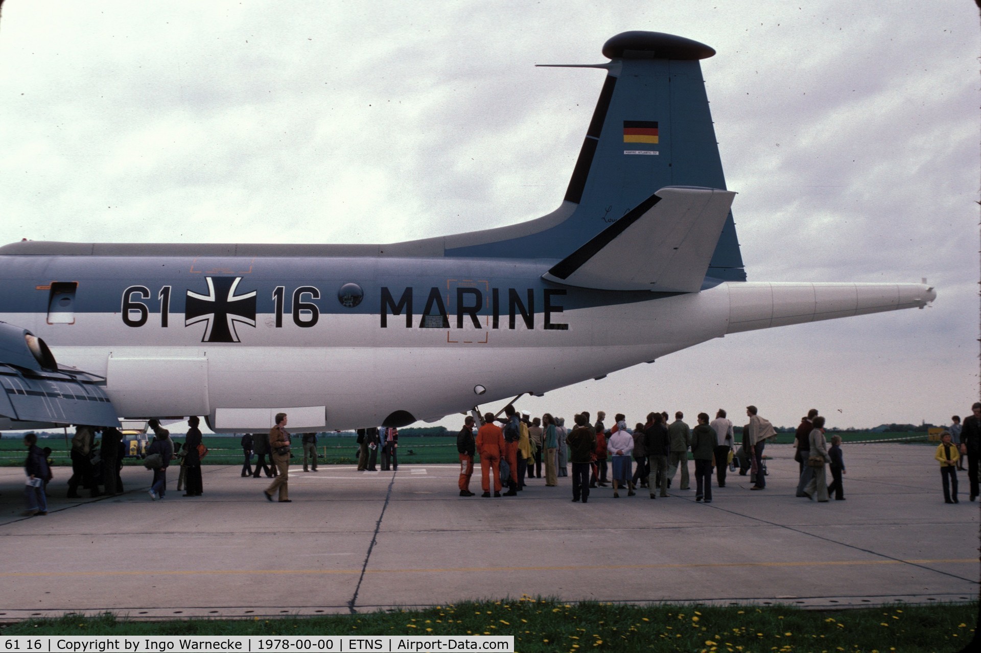 61 16, Breguet 1150 Atlantic C/N 32, Breguet Br.1150 Atlantic of Marineflieger (German Naval Air Arm) at Schleswig Jagel Airbase 1978