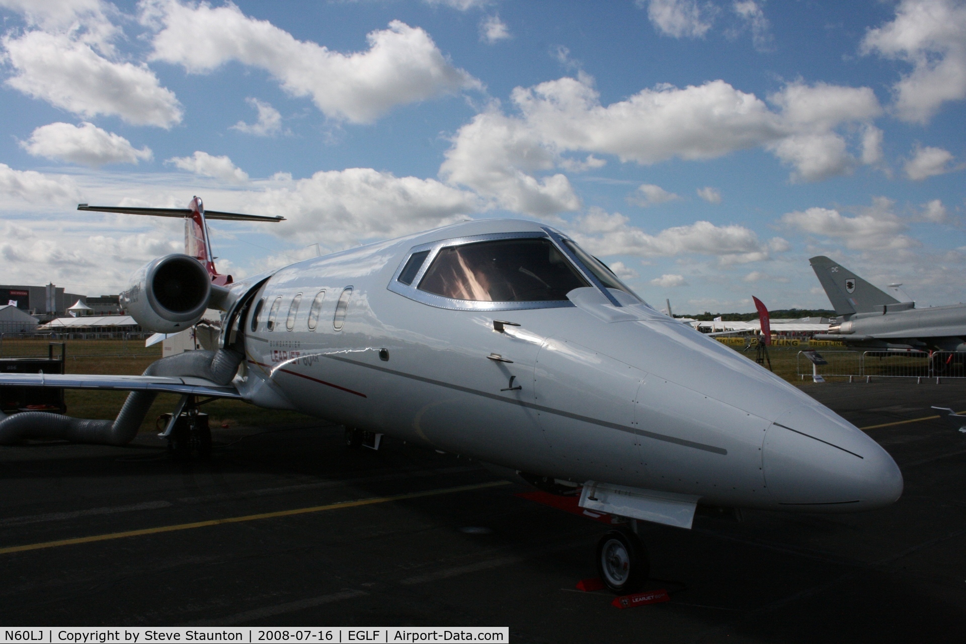 N60LJ, 2000 Learjet 60 C/N 164, Taken at Farnborough Airshow on the Wednesday trade day, 16th July 2009