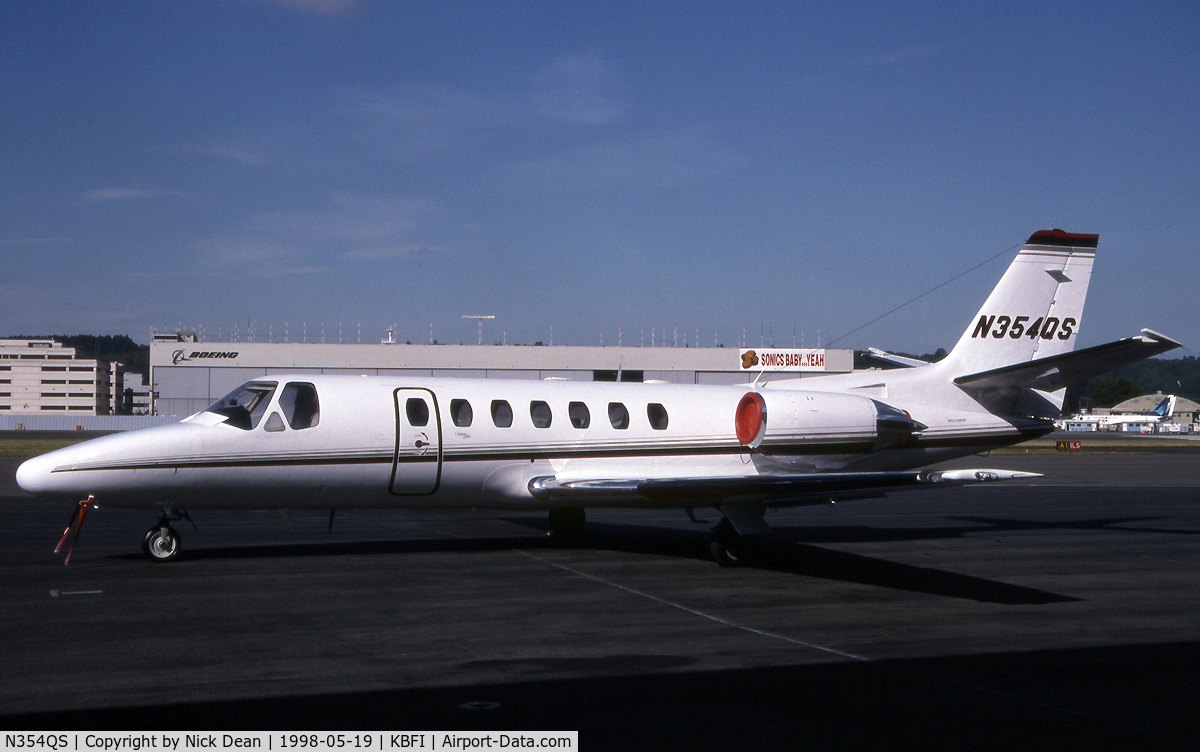 N354QS, 1996 Cessna 560 Citation Ultra C/N 560-0356, KBFI