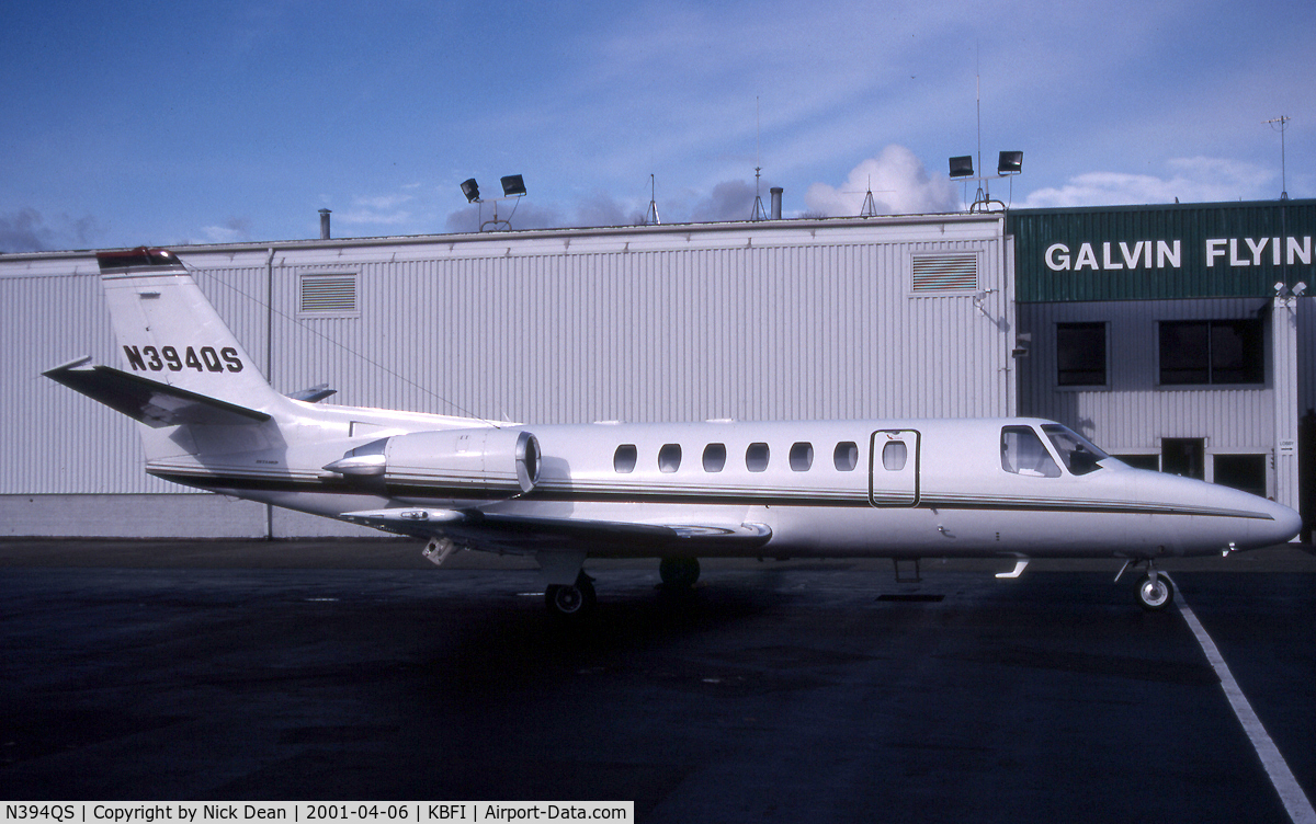 N394QS, 1996 Cessna 560 Citation Ultra C/N 560-0394, KBFI