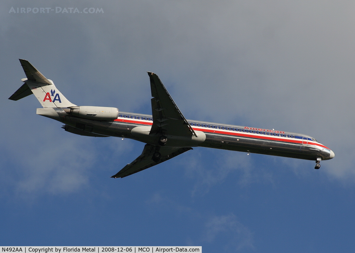 N492AA, 1989 McDonnell Douglas MD-82 (DC-9-82) C/N 49730, American MD-82