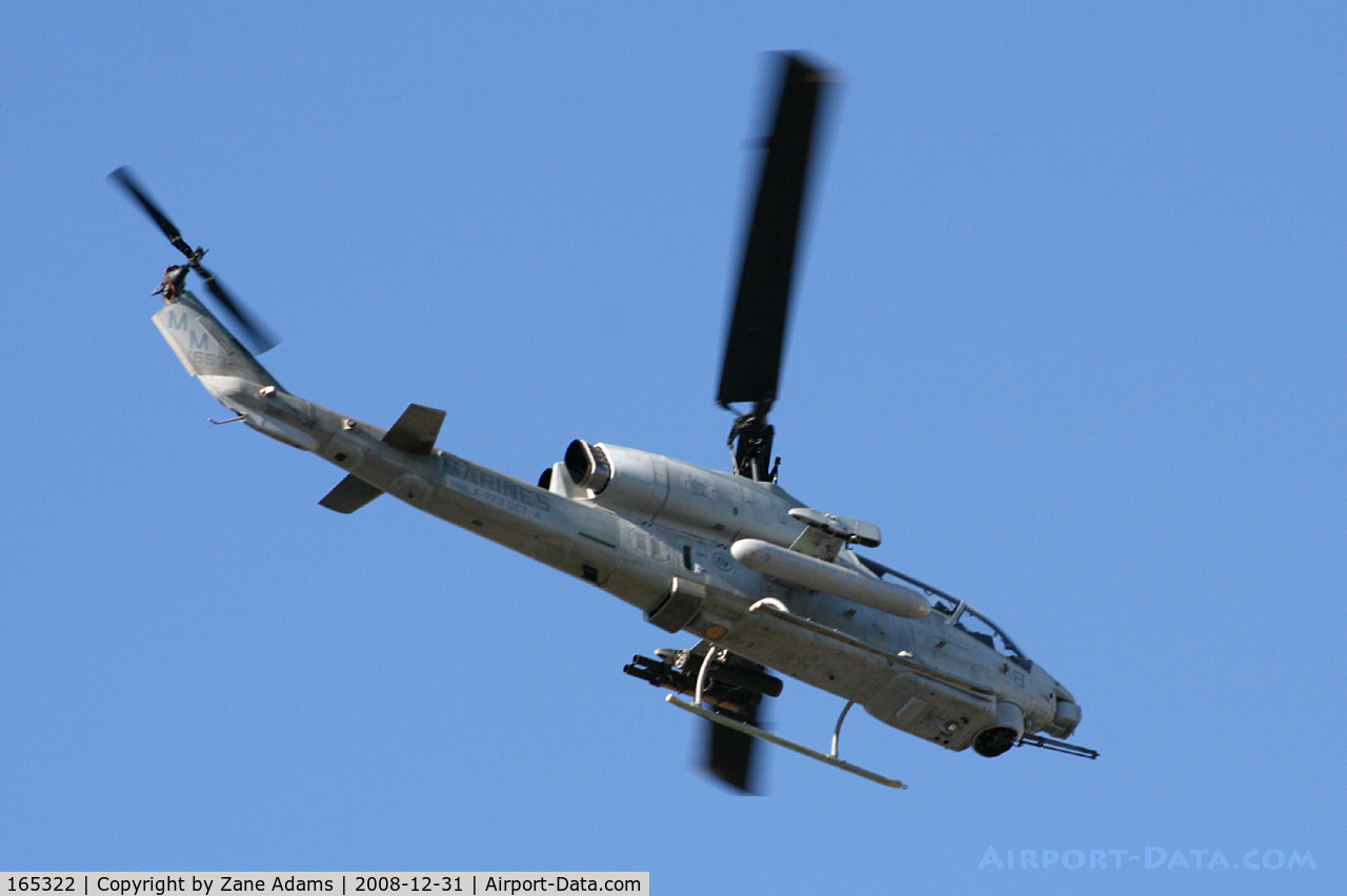 165322, Bell AH-1W Super Cobra C/N 26346, USMC AH-1W Cobra flyover at the 2008 Armed Forces Bowl - Fort Worth, TX