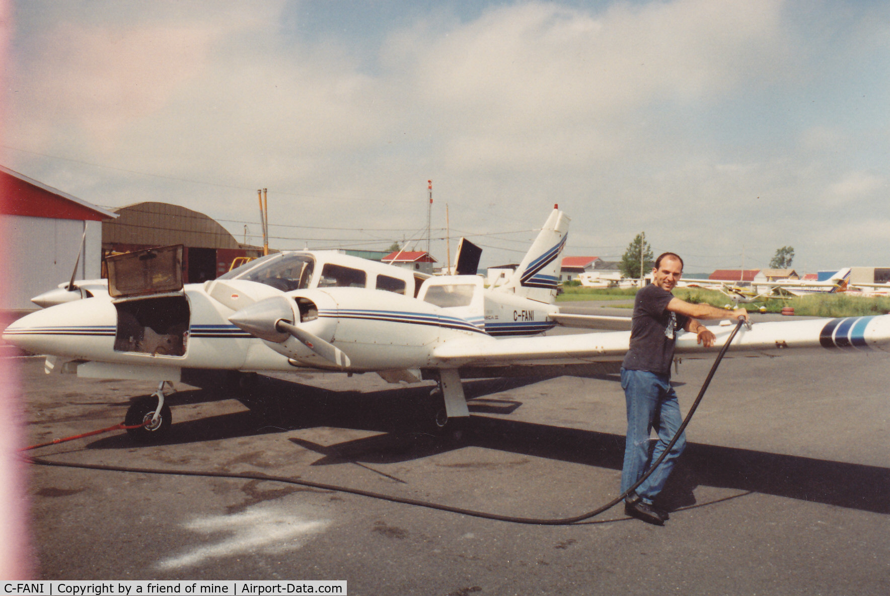 C-FANI, 1975 Piper PA-34-200T C/N 34-7570278, It was my IFR training aircraft in Beloeil, Quebec in 1991-92