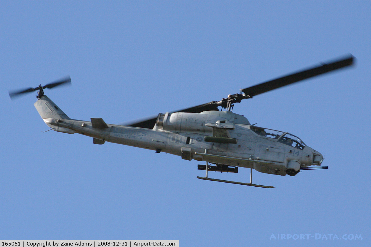 165051, Bell AH-1W Super Cobra C/N 26211, USMC AH-1W Cobra flyover at the 2008 Armed Forces Bowl - Fort Worth, TX
