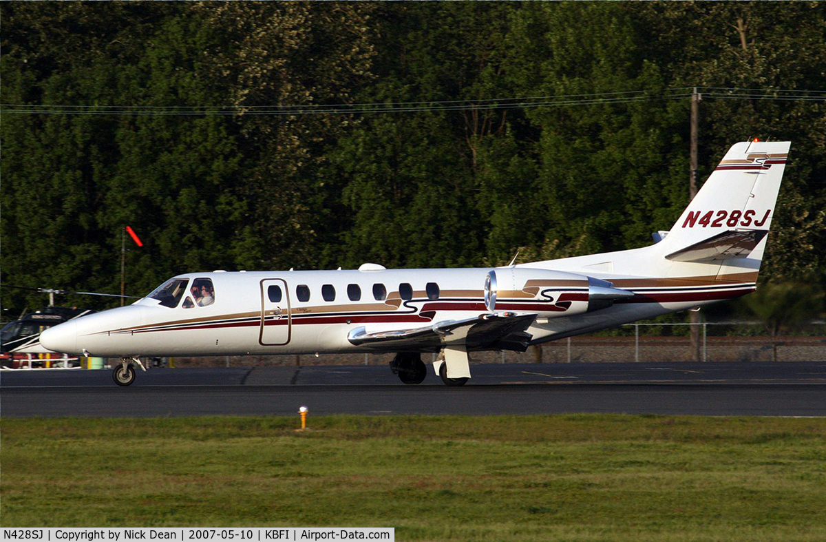 N428SJ, 2001 Cessna 560 Citation Encore C/N 560-0584, KBFI