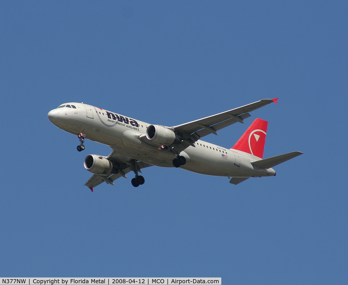 N377NW, 2003 Airbus A320-211 C/N 2082, Northwest A320