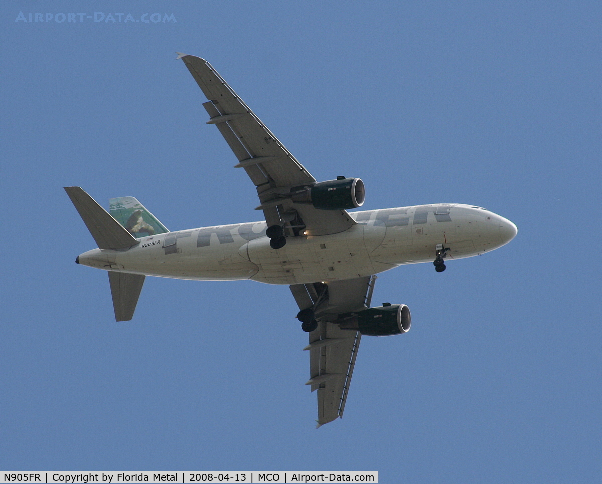 N905FR, 2001 Airbus A319-111 C/N 1583, Frontier 
