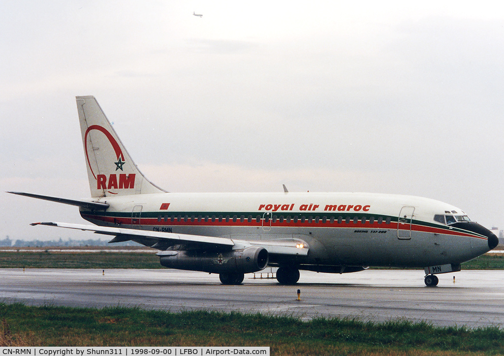 CN-RMN, 1983 Boeing 737-2B6C C/N 23050/975, Rollin holding point rwy 15L for departure...