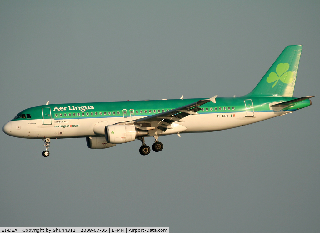 EI-DEA, 2004 Airbus A320-214 C/N 2191, Landing rwy 05R