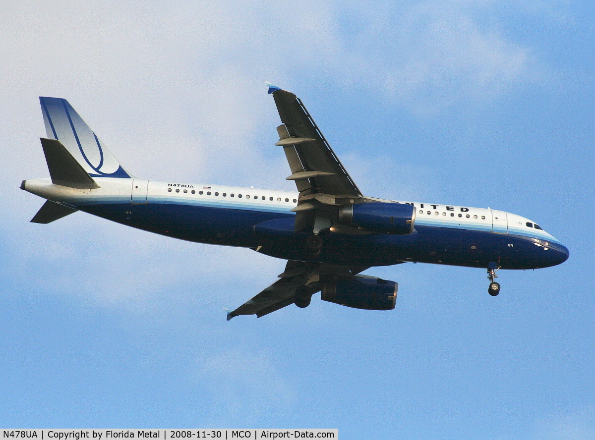 N478UA, 2001 Airbus A320-232 C/N 1533, United A320