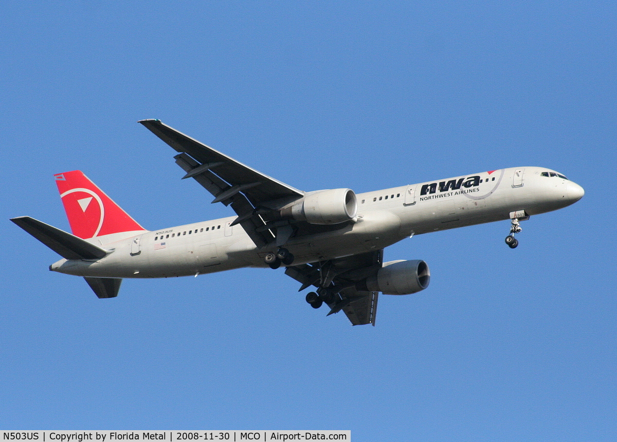 N503US, 1985 Boeing 757-251 C/N 23192, Northwest 757-200