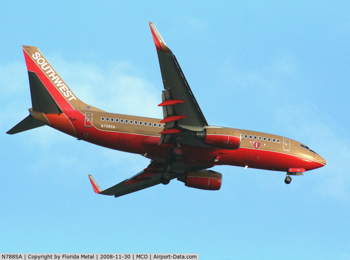 N788SA, 2000 Boeing 737-7H4 C/N 30603, Southwest 737-700