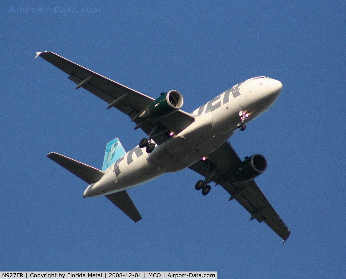 N927FR, 2004 Airbus A319-111 C/N 2209, Frontier 