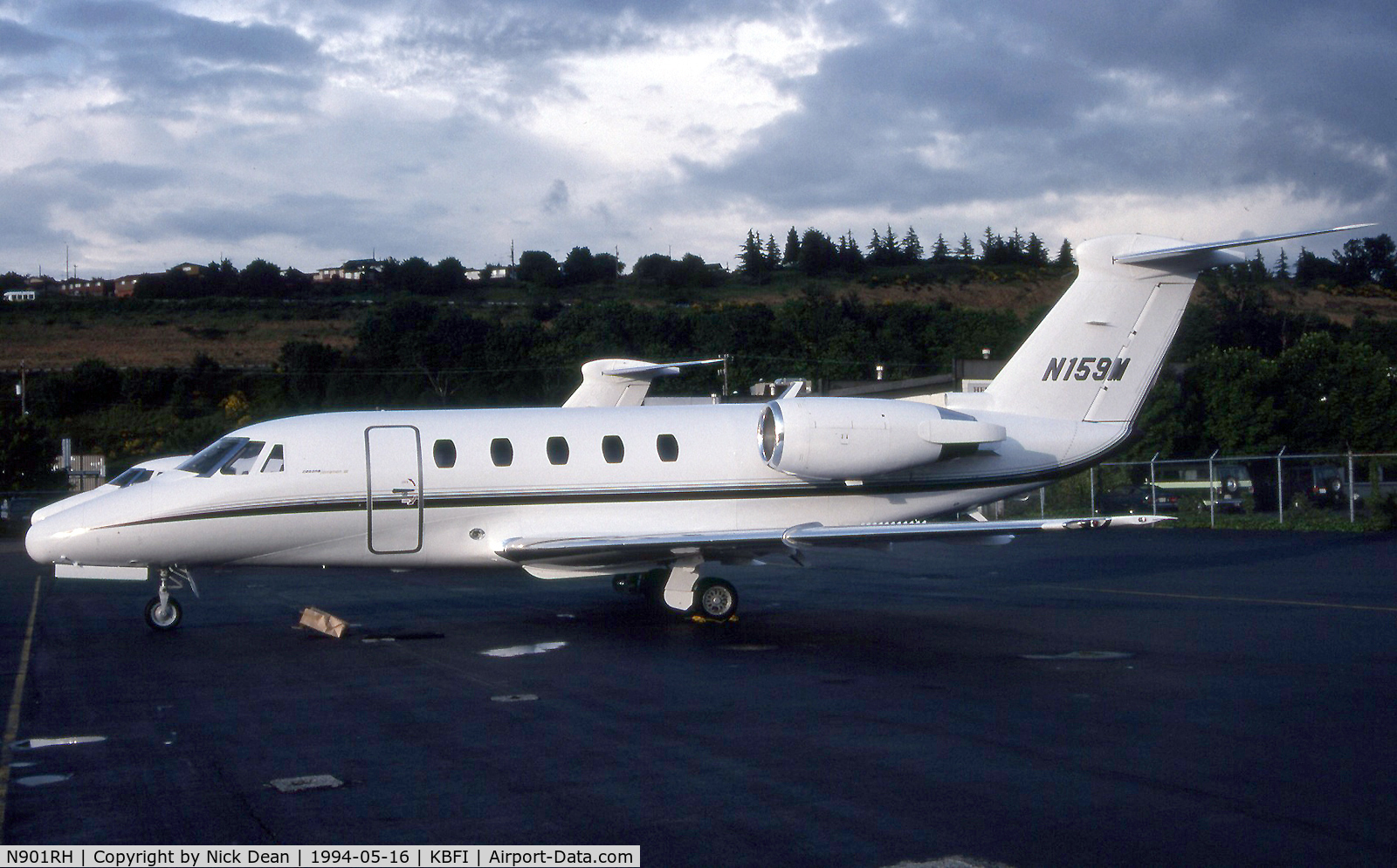 N901RH, 1987 Cessna 650 C/N 650-0130, KBFI (Seen here as N159M this airframe is currently registered N901RH as posted)