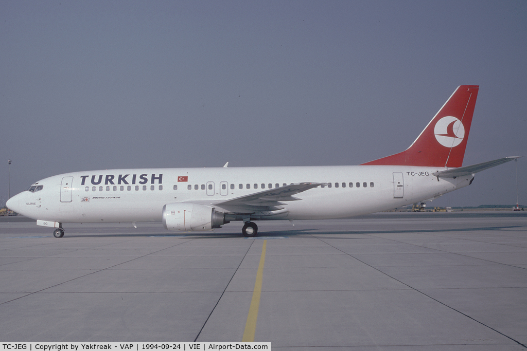 TC-JEG, 1993 Boeing 737-4Q8 C/N 25374, Turkish Airlines Boeing 737-400