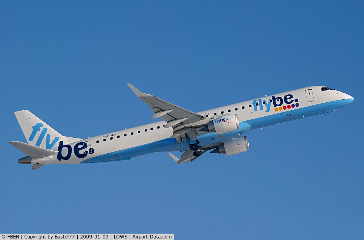 G-FBEN, 2008 Embraer 195LR (ERJ-190-200LR) C/N 19000213, From the mountains to the british island