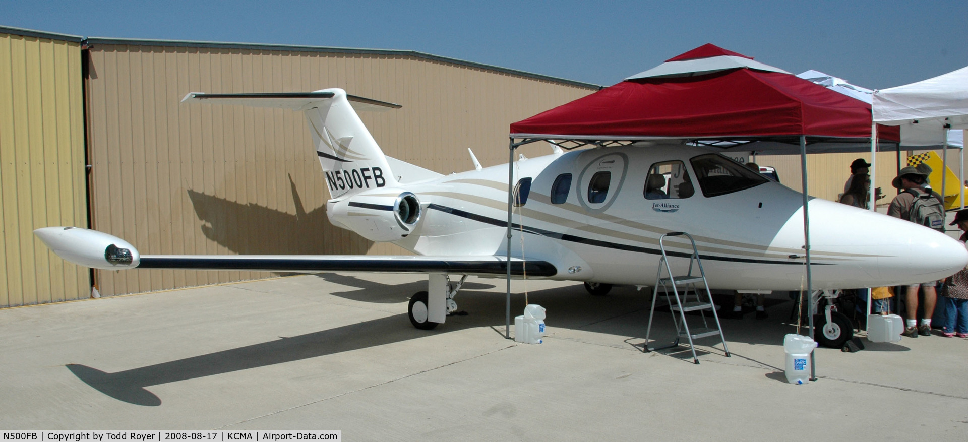 N500FB, 2008 Eclipse Aviation Corp EA500 C/N 000185, Camarillo Airshow 2008