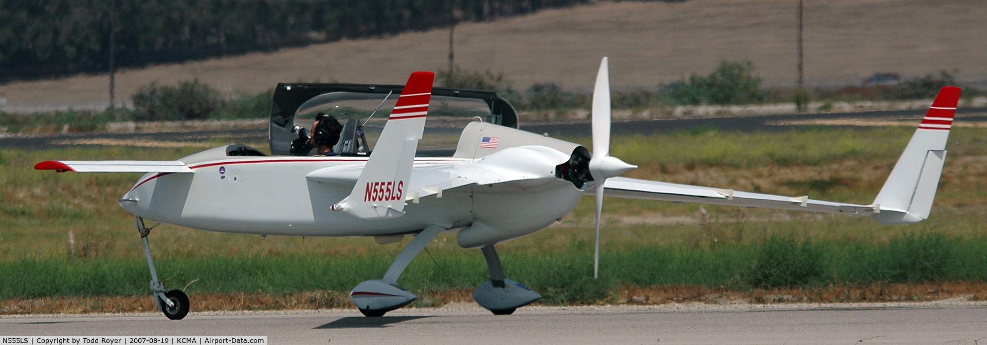 N555LS, 1981 Rutan VariEze C/N 132, Camarillo airshow 2007