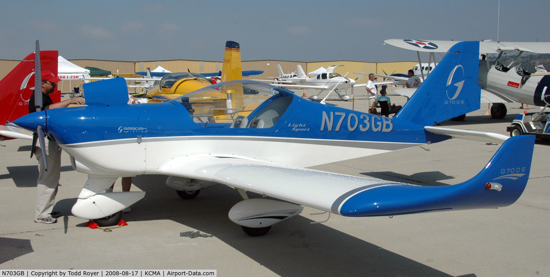 N703GB, 2007 Aero AT-4 LSA C/N AT4-003, Camarillo Airshow 2008