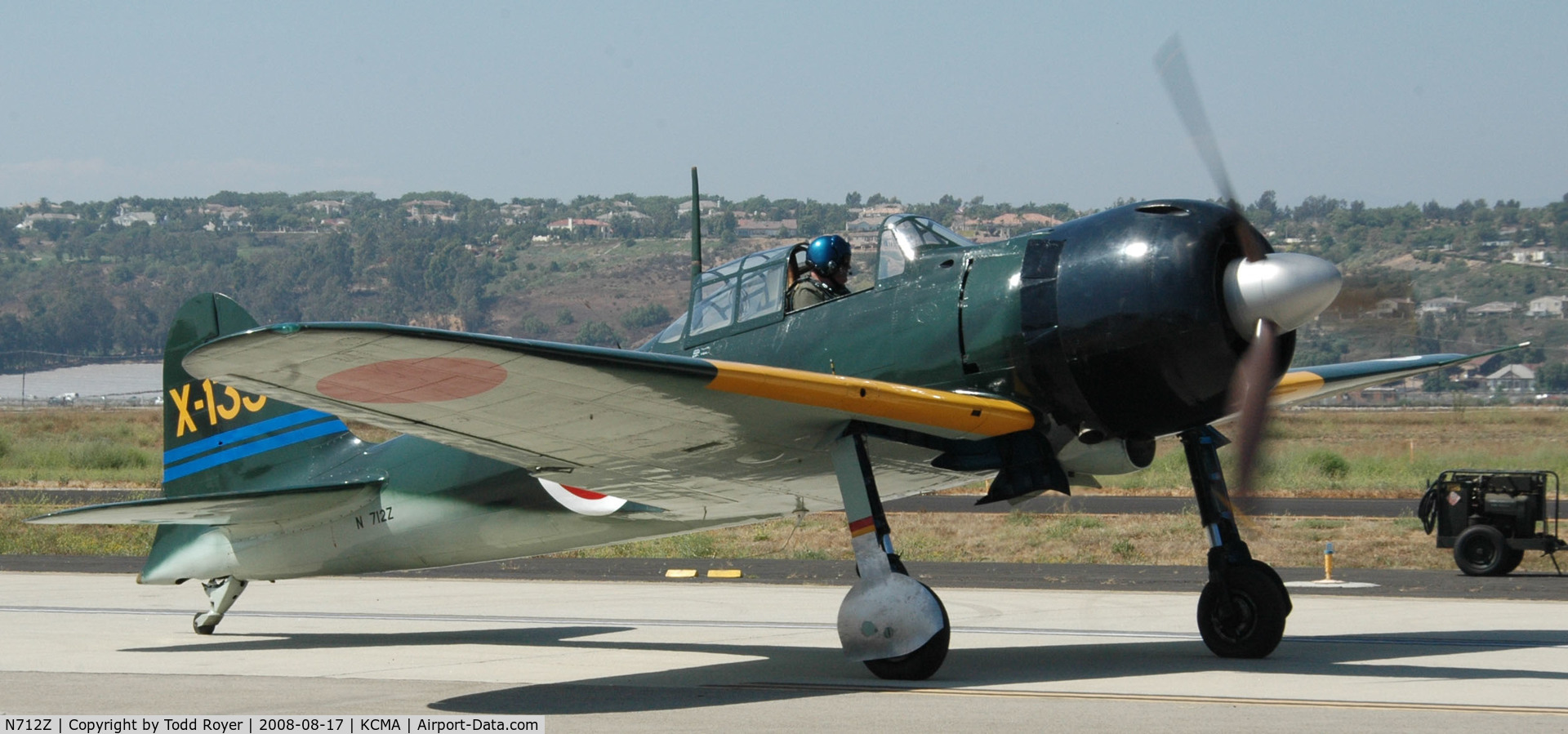 N712Z, 1942 Mitsubishi A6M3 Reisen (Zero) C/N 3869, Camarillo Airshow 2008