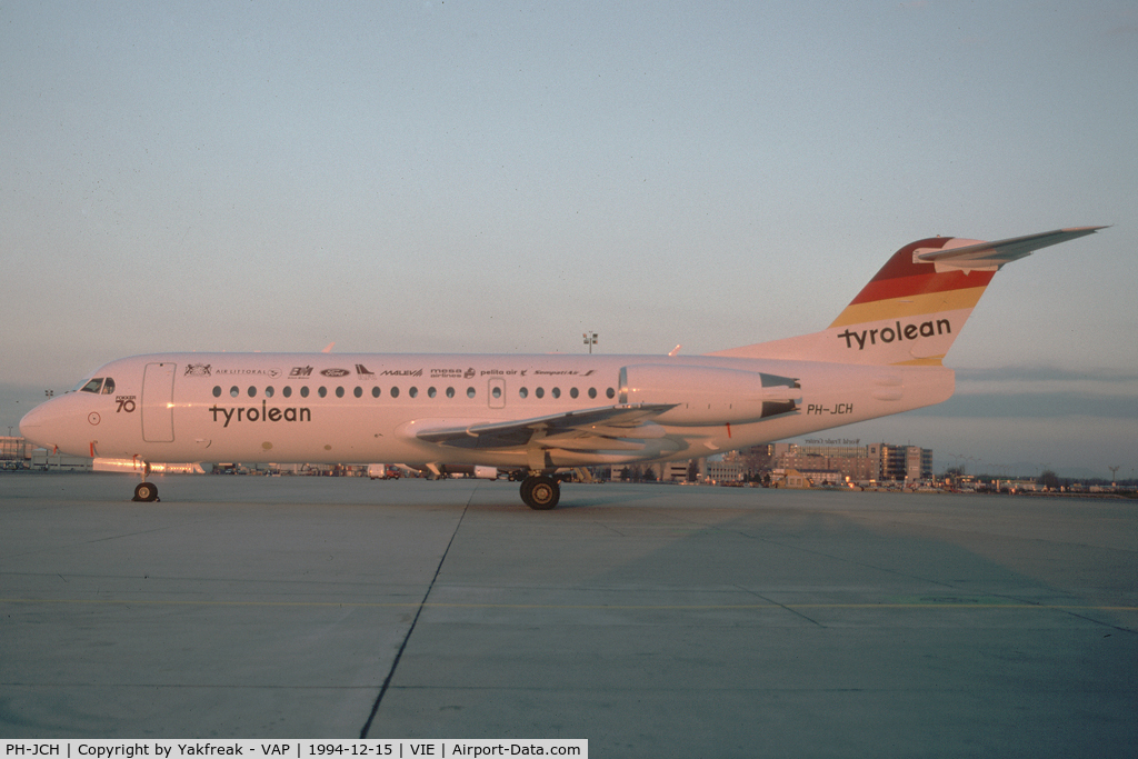 PH-JCH, 1994 Fokker 70 (F-28-0070) C/N 11528, Fokker 70 Prototyp